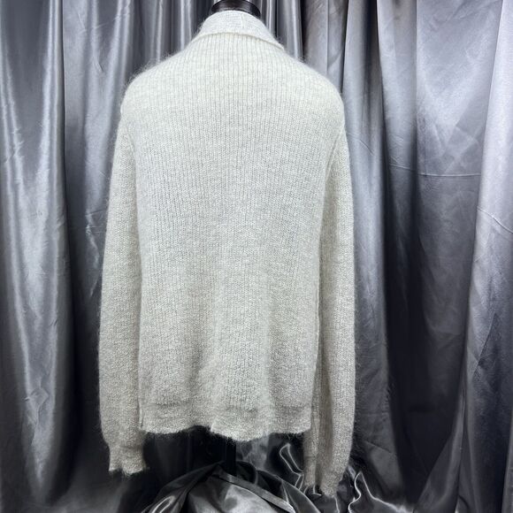 American Vintage Women’s Oversized Cardigan Sz M Double Breasted Mohair Stitched - Picture 8 of 14